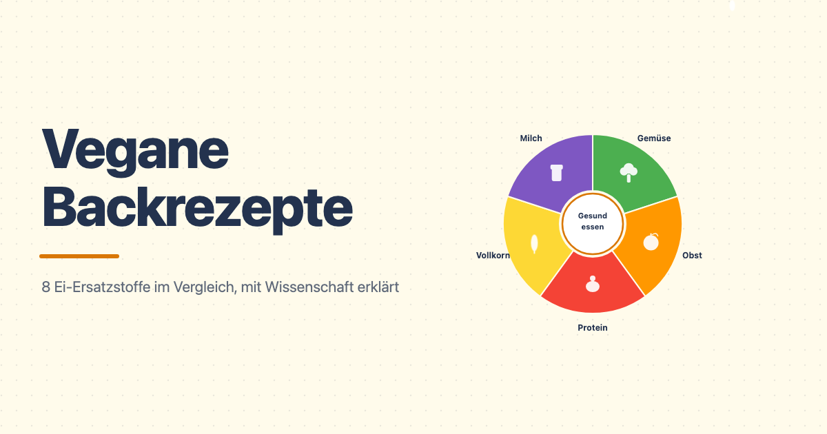 Vegane Backrezepte: 8 Ei-Ersatzstoffe im Vergleich, mit Wissenschaft erklärt