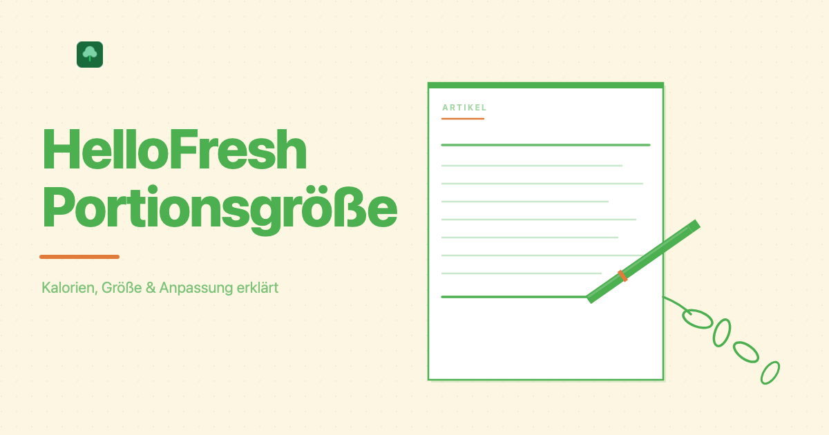 Hellofresh Portionsgröße: So funktioniert es