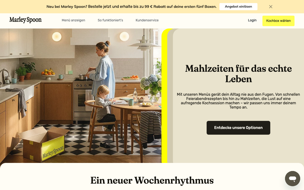 Marley Spoon Preise 2026: Aktuelle Boxpreise, Versand & Gesamtkosten
