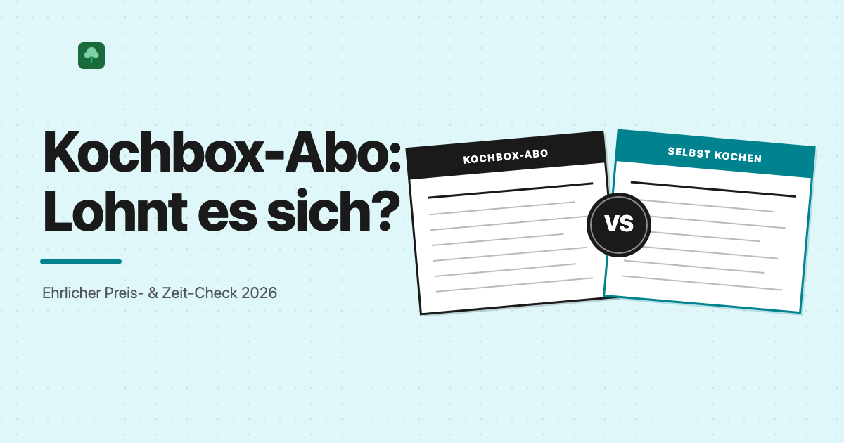 Vegane Kochbox-Abo 2026: Kochbox-Abo vs. Selbst kochen im ehrlichen Vergleich